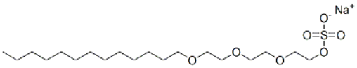 Sodium trideceth sulfate Structure