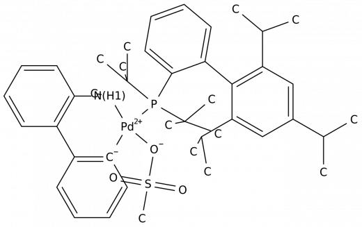 (SP-4-3)-[Bis(1,1-dimethylethyl)[2',4',6'-tris(1-methylethyl)[1,1'-biphenyl]-2-yl]phosphine](methanesulfonato-kO)[2'-(methylamino-kN)[1,1'-biphenyl]-2-yl-kC]palladium в Казахстане